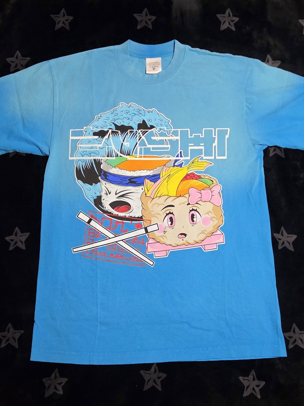 Zushi "Catch The Wave" Blue Graphic Tee